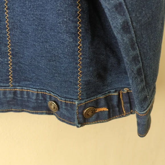 Vintage Baby Phat Women's Blue Denim Embroidered Logo Y2K/90s Jacket 23/24 - Picture 8 of 9